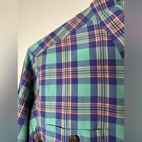 Polo by Ralph Lauren Plaid Collared Button Front Chest Pocket Dress Shirt Small - Picture 2 of 13